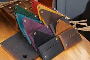 Professional Leather Seamless <b>Wallet</b> Artisan Crafted Slim No Stitch Card <b>Holder</b> For Wholesale Markets SLW-0024 - Product Image 4