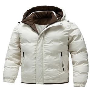 Chaqueta Acolchada de Moda Urbana, Estilo Nuevo, Manga Larga, Corte Regular, Cortavientos, con Capucha, para Unisex - Product Image 1