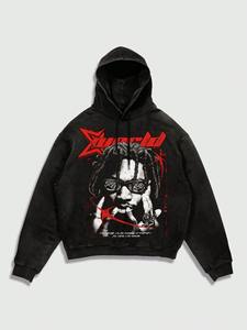 Mens premium oversized <b>hoodie</b> casual <b>gym</b> wear streetwear heavy fabric pullover <b>hoodie</b> winter - Product Image 5