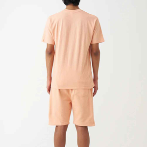 High Selling Eco Friendly Summer Men Beach T-Shirt & Shorts <b>Set</b> 100% Cotton Quick Dry Hip Hop Style Low Price - Product Image 3
