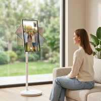 Outdoor Patio Entertainment TV 24/27/32 Inch Portable Smart Touch Screen Monitor Movable Stand Battery Display LCD Kiosk