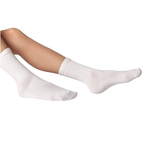 Chaussettes de cyclisme en plein air à rayures réfléchissantes personnalisées Chaussettes de sport en tissu respirant très élastique Impression numérique - Product Image 1