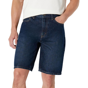 Shorts en jean noir pour hommes, taille mi-haute, coupe droite, style décontracté d'été, en coton tissé, vente en gros OEM ODM de qualité supérieure - Product Image 4