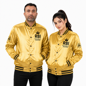Satin Varsity <b>Jackets</b>, Custom Satin <b>Baseball</b> <b>Jackets</b>, <b>Bomber</b> <b>Jackets</b> - Product Image 4