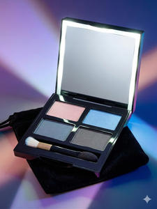Paleta de Sombras de Ojos de Plástico con Luz LED y Polvo Suelto, Ligera, HY505, Cuadrada - Product Image 4