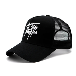 Casquettes de camionneur en maille à 5 panneaux pour hommes, de haute qualité, en gros, avec logo brodé 3D personnalisé, design classique - Product Image 1