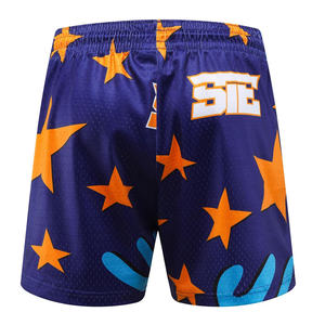 Pantalones Cortos de Baloncesto Casuales Personalizados para Hombre con Cintura Elástica de Poliéster, Secado Rápido, Ecológicos, con Decoración de Logotipo con Impresión Puff - Product Image 4