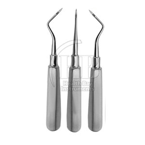 Ensemble d'élévateurs dentaires manuels réutilisables en acier inoxydable à prix de gros pour usage clinique professionnel HEALTH BAY INSTRUMENTS - Product Image 2