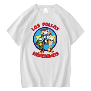 T-shirt imprimé drôle pour hommes, mode décontractée, manches courtes, en coton respirant, pour l'été, Chicken Brothers - Product Image 3