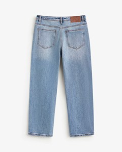 Jean en denim décontracté et formel pour homme, coupe droite, respirant, délavage chimique, 100 % coton, poids moyen, automne, fabriqué au Vietnam - Product Image 1