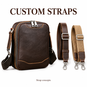 Taupe Full Grain Waxed Tumbled Leather Shoulder <b>Bag</b> <b>Men</b> Vintage Simple <b>Crossbody</b> Messenger <b>Bag</b> Expandable Fits 8.3" Tablet size - Product Image 6