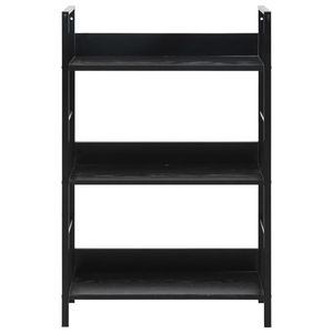 Estantería Mediana de Acero Negro y Madera Sintética - Product Image 4