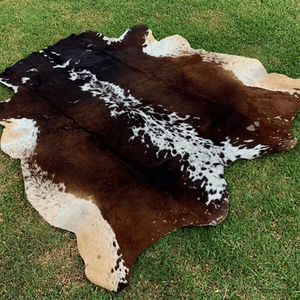 หนังวัวแท้พรมหนังเทียมขนตามธรรมชาติสำหรับห้องนั่งเล่นห้องนอนตกแต่งบ้านแบบชนบท - Product Image 1