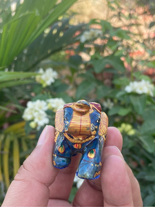 Hand Carved Hand Painted Lapis Lazuli <b>Elephant</b> Statue Luxury Gemstone Decor OEM ODM Wholesale - Product Image 3