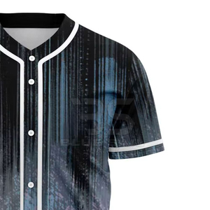 Wholesale <b>Baseball</b> Jerseys New Arrival Custom Name Printed Front Breathable Unisex Short Sleeve 100% Polyester Fabric Best Price - Product Image 3