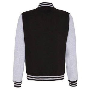 Custom Embroidered <b>Men</b> Wool <b>Canvas</b> Varsity <b>Jacket</b> Stand Collar Front Logo Thin Long Sleeves Breathable New Condition - Product Image 3