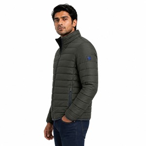 Nueva Chaqueta Acolchada Extra Grande, Transpirable y Elegante para Hombre, con Cuello Alto y Logotipo Frontal, Personalizable - Product Image 6