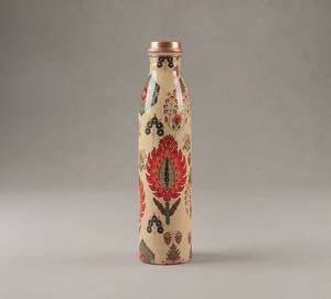 FAIZA CRAFT FC-5690 Pure <b>Copper</b> Reusable Water <b>Bottle</b> Daily <b>Drinking</b> Ayurvedic Health Benefits Leak Proof Design Handmade - Product Image 3