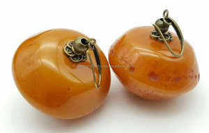 Boucles d'oreilles pendantes artisanales de luxe en résine colorée personnalisée, peintes à la main, design unique, haute qualité, finition polie, pour femme, tendance - Product Image 3