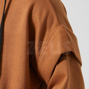 Sweat-shirts à capuche surdimensionnés pour hommes, coupe confortable, en coton mélangé, décontractés, pour la saison hivernale - Product Image 3