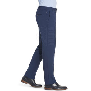 Pantalon habillé droit et confortable pour homme, 100 % coton, léger, prix abordable, style décontracté, effet délavé - Product Image 4