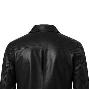 Herren Premium Matt-Lederjacke mit Umlegekragen, Reißverschluss, Slim Fit, Motorrad-Biker-Stil für Herbst und Winter - Product Image 6