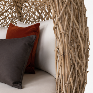 ARTERRA Chaise longue d'extérieur moderne haut de gamme avec auvent et coussins en branches de teck pour piscine, patio, complexe hôtelier, cour, hôtel, villa - Product Image 5