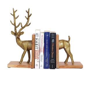 Heavy Support Metal Bookend Reinforced Build With Firm Hold Ideal For Large Books <b>Files</b> And Catalog <b>Storage</b> Luxury Decorative - Product Image 4