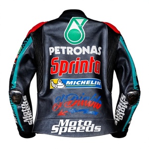 Veste de course Fabio Quartararo Ramaha en cuir de kangourou personnalisé, homologuée MotoCP CE, veste professionnelle pour homme/Chaqueta - Product Image 2