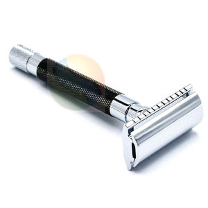 Rasoir de sécurité à double lame en acier inoxydable allemand de haute qualité pour le rasage professionnel du visage et du corps - Product Image 3