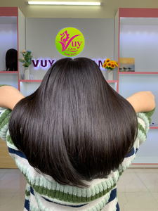 Top Quality Raw Vietnamese <b>Hair</b> Blunt Cut Bob <b>Wig</b> <b>Human</b> <b>Hair</b> Cuticle Aligned Bone Straight - Hot Trending - Product Image 1