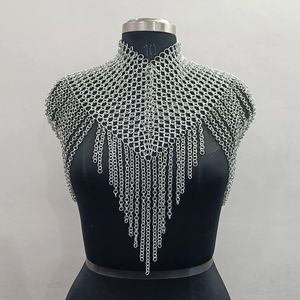 เสื้อเกราะเมทัลเชนเมลแบบปรับแต่งได้พร้อมลวดลายคลาสสิกสำหรับชุดยุคกลางและงานคอสเพลย์ - Product Image 1