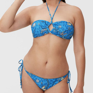 Maillot de bain bikini sexy pour filles, ensemble 2 pièces tendance, maillot de plage uni en Spandex/Nylon avec fermetures éclair perforées – Grande Vente - Product Image 6