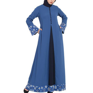Abaya décontractée pour femmes, légère et respirante, vêtements islamiques, robe longue modeste à manches longues pour femmes - Product Image 3