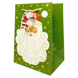 Sacs en papier biodégradables écologiques pour Noël, fabrication vietnamienne, vente en gros, sacs de transport robustes pour cadeaux de fêtes - Product Image 6