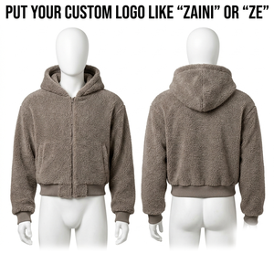 Premium 240g Fleece Waterproof Breathable Reflective <b>Puller</b> Jacket Soft Warm Custom Embroidery Print Logo Men's - Product Image 1