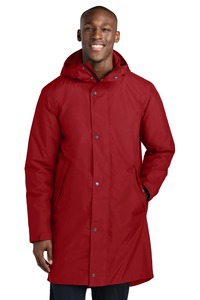 Veste parka d'hiver personnalisée pour homme, imperméable, coupe-vent, longue, à capuche, avec rabat anti-tempête, épaisse, pour l'extérieur - Product Image 3