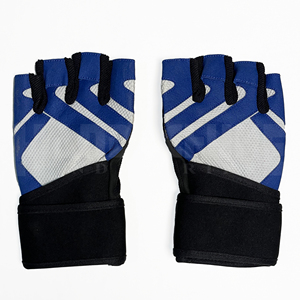 Gants d'entraînement unisexes en PU à demi-doigts avec boucle pour la musculation, le fitness, l'haltérophilie, la gym, le cyclisme et les activités de plein air - Product Image 1