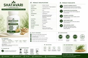Shatavari Capsules OEM Private Label <b>Herbal</b> <b>Supplement</b> 60 Veggie Capsules Women Wellness Dietary <b>Supplement</b> - Product Image 6