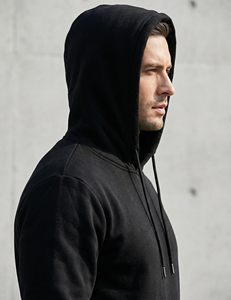 Wholesale <b>Men</b> Hoodie Sweatshirts Custom Logo Heavyweight Unisex Eco-Friendly Breathable <b>Pullover</b> Hoodie Regular Fit Solid Colour - Product Image 4