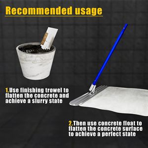 Flotador de Concreto de Aleación de Magnesio y Aluminio de 48 x 8 Pulgadas con 4 Asas Combinables, Esparcidor de Concreto con Caja de Herramientas de Transporte, Herramientas para Concreto - Product Image 6