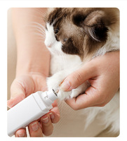 3-in-1 Elektrischer Haustier-Nagelschleifer Hochleistungs-Akku-Nageltrimmer für Hunde und Katzen Geräuscharmer Sicherer Haustier-Nagelknipser