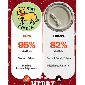 Macchina Ergonomica Rinforzata per la Creazione di Bottoni in Plastica 2.28, 100 Pezzi di Componenti per Bottoni, Taglierina Circolare, Chiavi Esagonali per la Creazione di Bottoni - Product Image 3