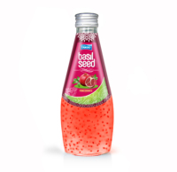 Groothandel 290Ml Glazen Fles Private Label Tan Do Basilicum Zaad Lychee/Lychee Smaak Gedroogde Stijl Fruit Groentesap Frisdranken
