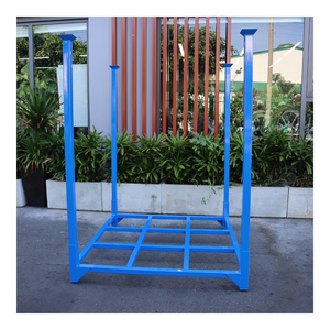 Foldable Steel Pallet with <b>Collapsible</b> Structure Reinforced Steel Frame and Stackable Design Ideal for Warehouse <b>Storage</b> - Product Image 1