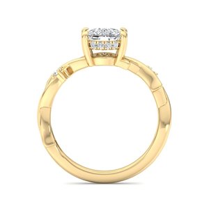 Anillo de Plata de Ley S925 con Diamante Ovalado Moissanite en Forma de Rama, Regalo de Cumpleaños para Mujer - Product Image 6