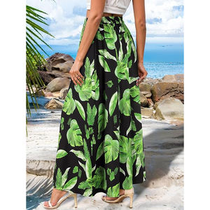 กระโปรงฮาวายยาวสำหรับผู้หญิง ผ้าฝ้ายแท้ 100% คุณภาพสูง สไตล์ใหม่สำหรับฤดูใบไม้ร่วง  งานปักแบบสั่งทำพิเศษ - Product Image 4
