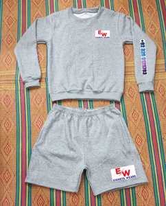 Conjunto de Sudadera Personalizado de Verano con Logotipo Bordado, Estilo Urbano, Informal, 2 Piezas, MOQ Bajo, Fábrica, Poliéster/Algodón, Color Sólido - Product Image 4