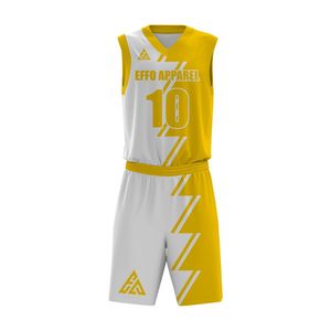 Conjuntos de Uniformes de Baloncesto para Hombre, Sublimados, Transpirables, de Secado Rápido, Cómodos, Personalizables, 100% Poliéster, Tallas Personalizables - Product Image 3