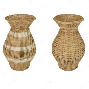 Jarrón de Mimbre Tejido a Mano Estilo Art Deco, Ecológico, Vintage, Color Personalizado, para Decoración del Hogar y Bodas, Marca Vietrustic - Product Image 3